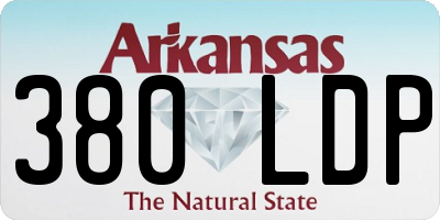 AR license plate 380LDP