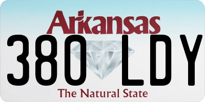 AR license plate 380LDY