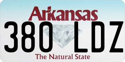 AR license plate 380LDZ