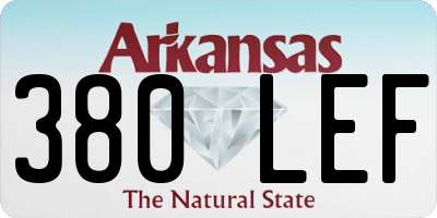 AR license plate 380LEF