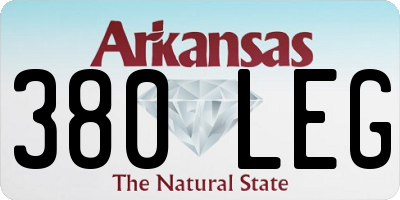 AR license plate 380LEG