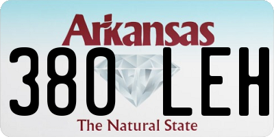 AR license plate 380LEH