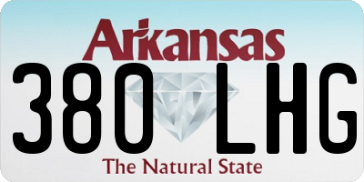AR license plate 380LHG