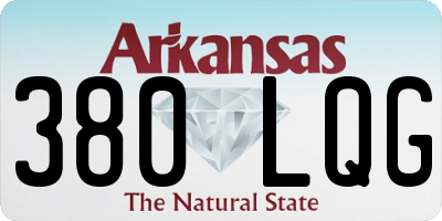 AR license plate 380LQG