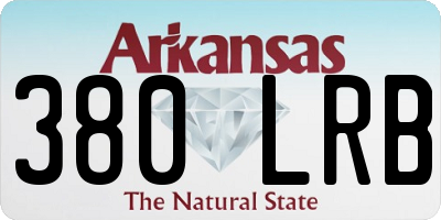 AR license plate 380LRB
