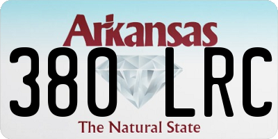 AR license plate 380LRC