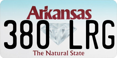 AR license plate 380LRG