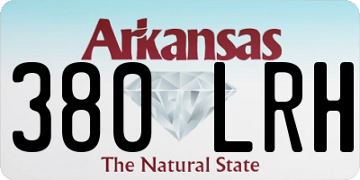 AR license plate 380LRH