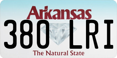 AR license plate 380LRI