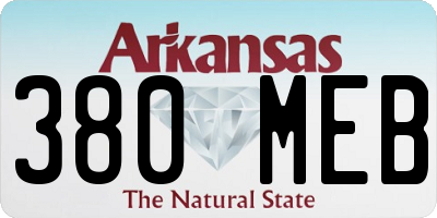 AR license plate 380MEB