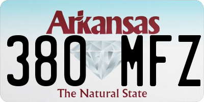 AR license plate 380MFZ