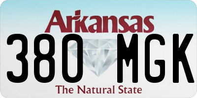AR license plate 380MGK
