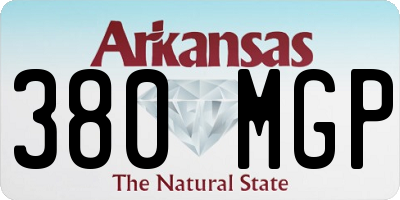 AR license plate 380MGP
