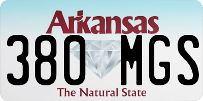 AR license plate 380MGS