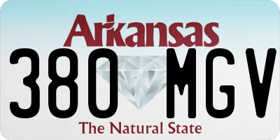 AR license plate 380MGV