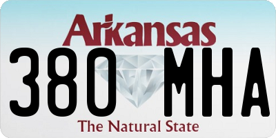 AR license plate 380MHA