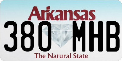 AR license plate 380MHB