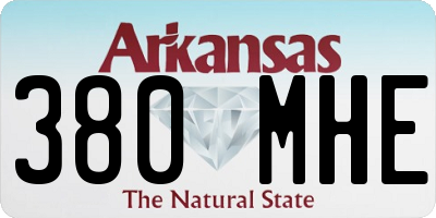 AR license plate 380MHE