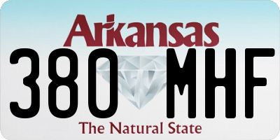 AR license plate 380MHF