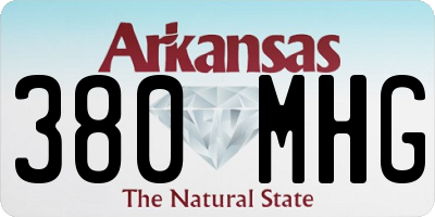 AR license plate 380MHG