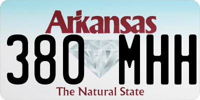 AR license plate 380MHH