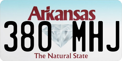 AR license plate 380MHJ