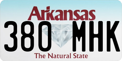 AR license plate 380MHK