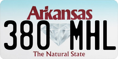 AR license plate 380MHL