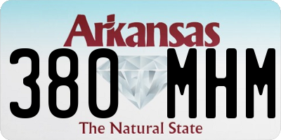 AR license plate 380MHM