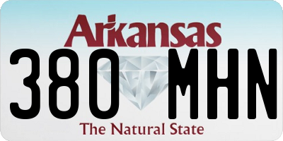 AR license plate 380MHN