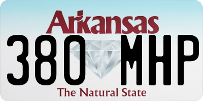 AR license plate 380MHP