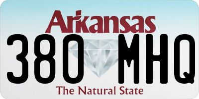 AR license plate 380MHQ