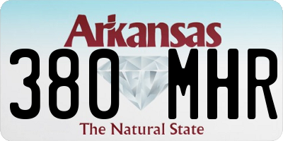 AR license plate 380MHR