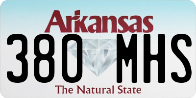 AR license plate 380MHS