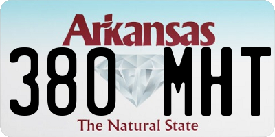 AR license plate 380MHT