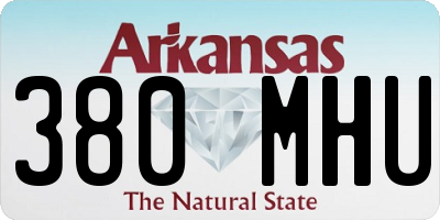AR license plate 380MHU