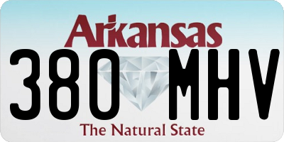 AR license plate 380MHV