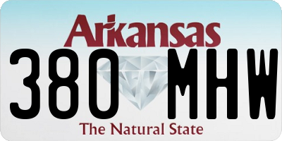 AR license plate 380MHW