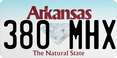 AR license plate 380MHX