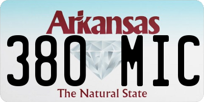AR license plate 380MIC