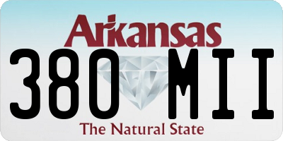 AR license plate 380MII