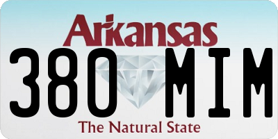 AR license plate 380MIM