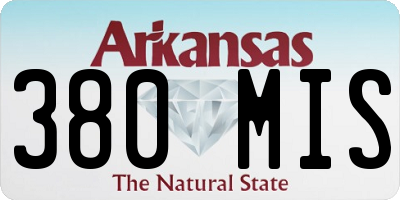 AR license plate 380MIS