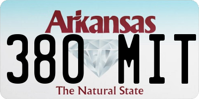 AR license plate 380MIT