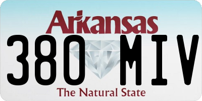 AR license plate 380MIV