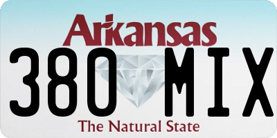 AR license plate 380MIX