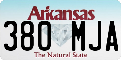 AR license plate 380MJA
