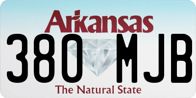 AR license plate 380MJB