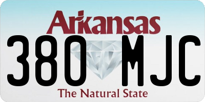 AR license plate 380MJC