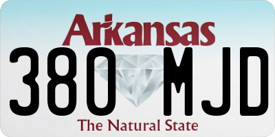AR license plate 380MJD